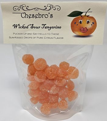 Wicked Sour Tangerine Hard Candy Drops, 4.5 ounces