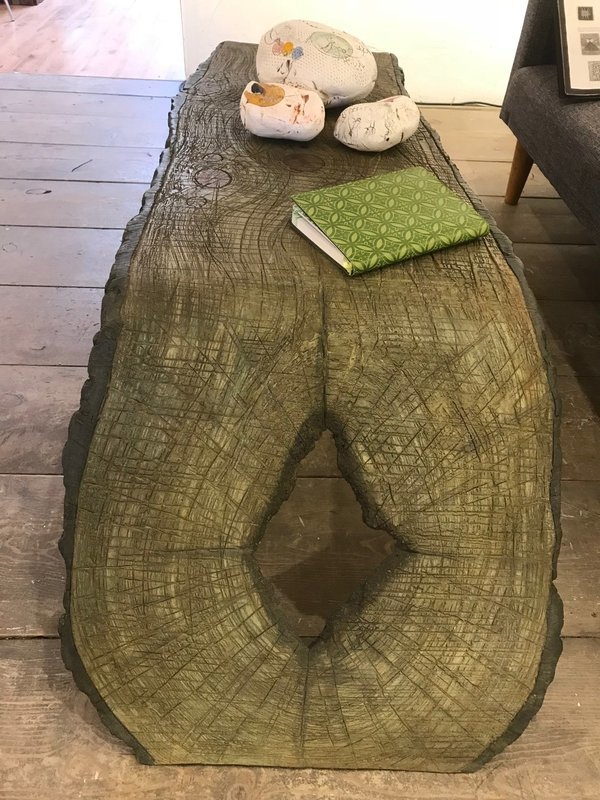 Contemporary Faux Bois Coffee Table