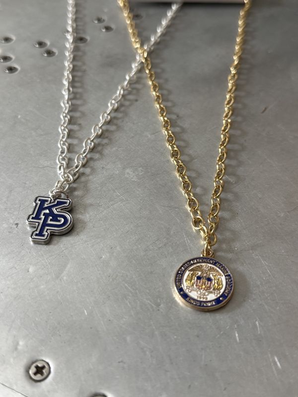 USMMA Medallion on Gold Paperclip Chain - By Bourbon &amp; Bowties