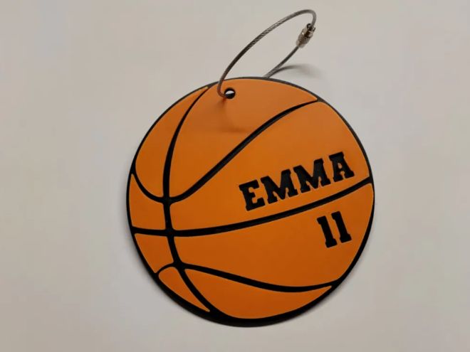 Basketball Bag Tag