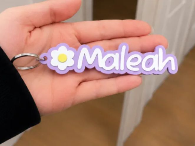 Daisy Name Bag Tag