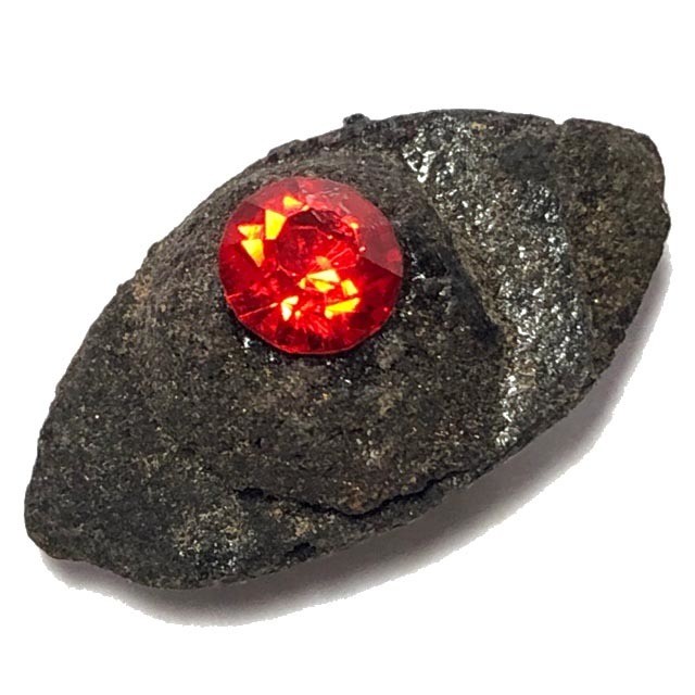 Duang Ta Aathan Pim Lek Nuea Pong Prai Luan Fang Ploi Daeng Early Era Shiva Eye Red Gemstone Luang Por Pina