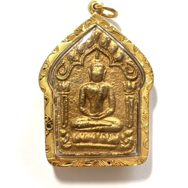 Khun Phaen Prai Kumarn Nuea Khaw Hniaw Sukh Ta Bronze Takrut Sariga Code Sala Code 3 Gold Casing &amp; Certificate Luang Phu Tim Free EMS