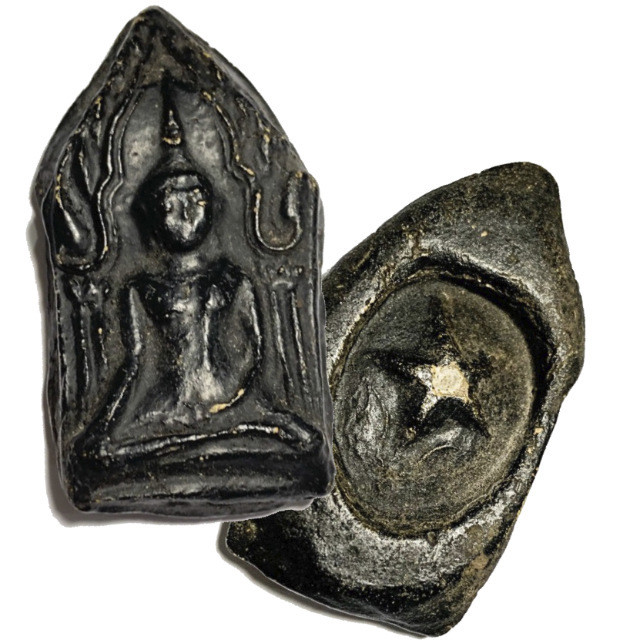 Pra Khun Phaen Pong Prai Kluk Rak Hlang Daw Aathan Star in Rear Face Luang Por Pina Free EMS Worldwide