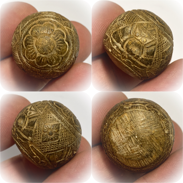 Kot Kala Phueak Pra Rahu Mai Mee Ta Albino Eyeless Coconut Carved Asura Deva Eclipse God Luang Por Pin Wat Srisa Tong