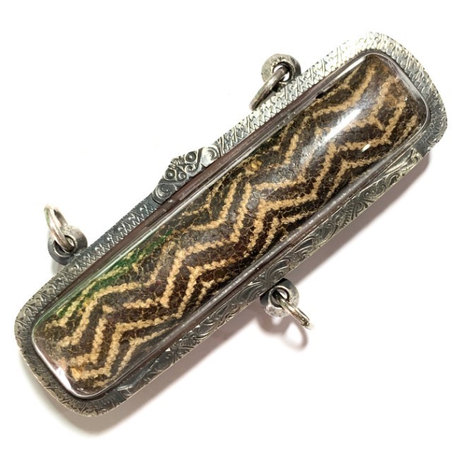 Takrut Maha Ud Nuea Dtakua 3.5 Inches Antique Silver Casing Luang Phu Sukh FREE EMS Worldwide