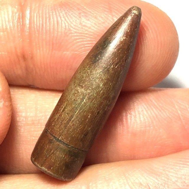 Early Era Takrut Look Grasun 9mm Bullet Invincibility Spell 3 Cm Luang Por Guay Wat Kositaram