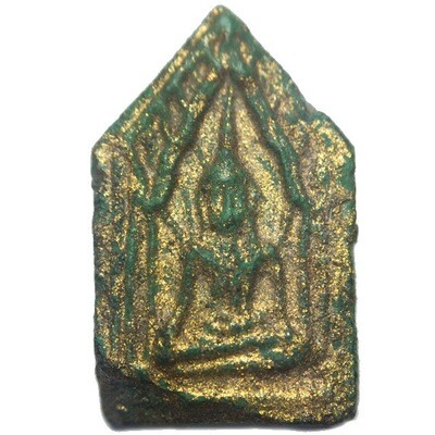 Miniature Pra Khun Phaen Prai Kumarn 2514 BE Nuea Khiaw Pid Tong Luang Phu Gaew &amp; Luang Phu Tim Wat Laharn Rai