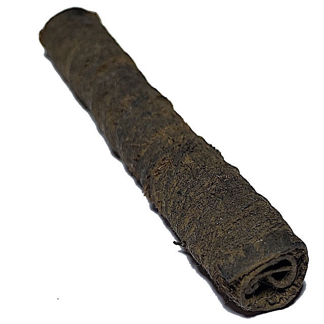Takrut Hnaa Bpaag Suea Maha Amnaj Tiger Forehead Fur Spell 7 Cm 2450 BE Luang Por Parn Wat Bang Hia Free EMS