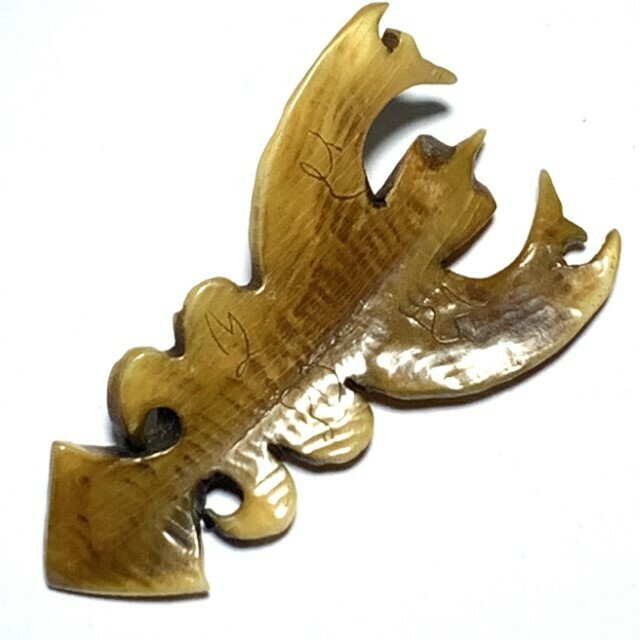 Paya Krut Maha Amnaj Nuea Gna Gae Ivory Garuda Master Class Carving Luang Por Derm Wat Nong Po