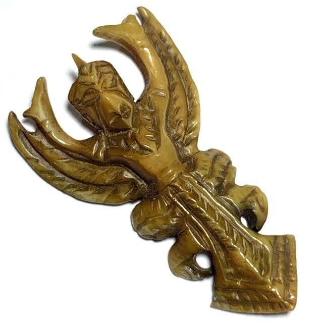 Paya Krut Maha Amnaj Nuea Gna Gae Ivory Garuda Master Class Carving Luang Por Derm Wat Nong Po