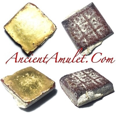 Noppagao Pra Prang Boran Ancient Stucco Gold Chedi Relic Stupa Tile Wat Pra Sri Radtana Mahatat 2454 BE