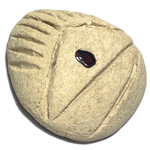 Pra Pid Ta Putto Nuea Poon Sek Pim Yai Ongk Kroo Ruby Insert Hand Inscription Mae Chee Bun Ruean Wat Awut