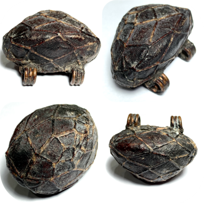 Bia Gae Sorng Huang Thak Chueak Takhai Paetch Long Rak Ancient Cowrie Shell Amulet Luang Phu Rod Wat Nai Rong FREE Express shipping