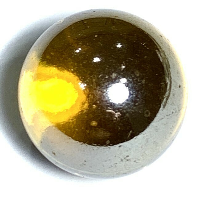 Look Gaew Sarapat Neuk Klueab Parort Golden Alchemical Crystal Wishing Ball 1.5 Cm Luang Por Opasi 2490 BE