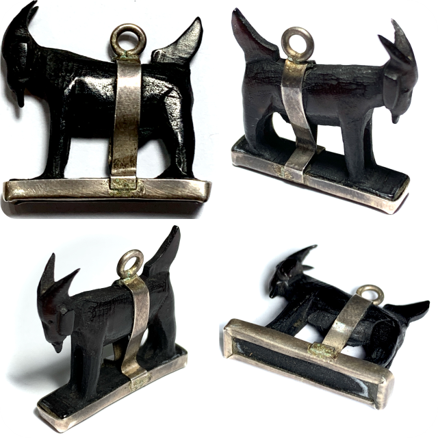 Pae Maha Lap Khao Kwai Gae Grachao Ngern Luang Por Am Wat Nong Grabork 2470 BE Carved Horn Lucky Goat Free EMS