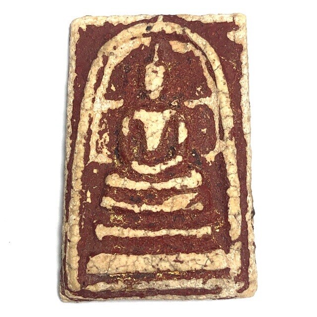 Pra Somdej Wat Rakang Kru Wat Kanlayanamit Long Rak Pid Tong Gold Leaf Red Lacquer & Certificate Free Express Shipping