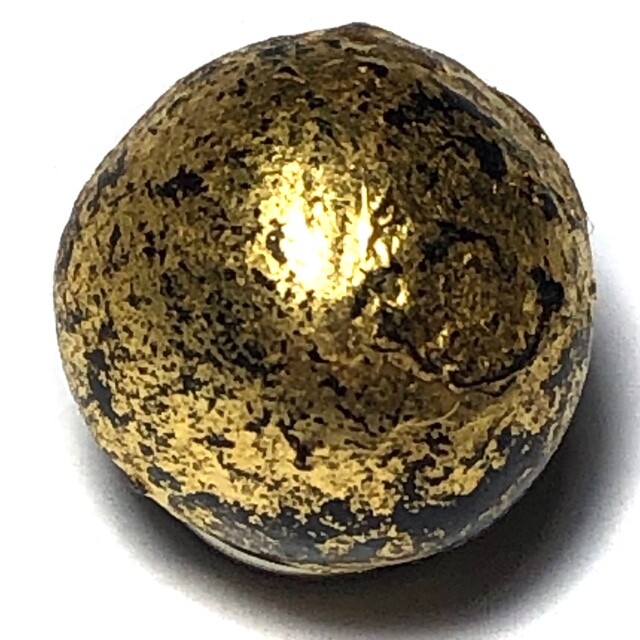Look Om Jet Paya Chang Sarn Nuea Dam Pid Tong Sacred  Wishing Ball Circa 2480 BE Luang Por Ding Wat Bang Wua