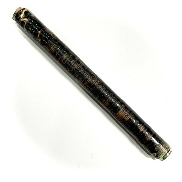 Takrut Tone Tong Daeng Thak Daay Tra Sangkh Long Rak 4 Inches Cord Bound & Lacquered Luang Por Tob Wat Chon Daen