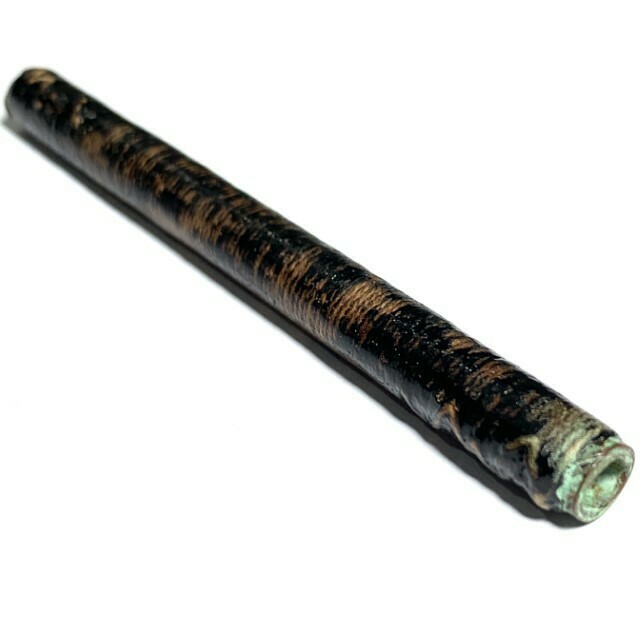 Takrut Tone Tong Daeng Thak Daay Tra Sangkh Long Rak 4 Inches Cord Bound &amp; Lacquered Luang Por Tob Wat Chon Daen