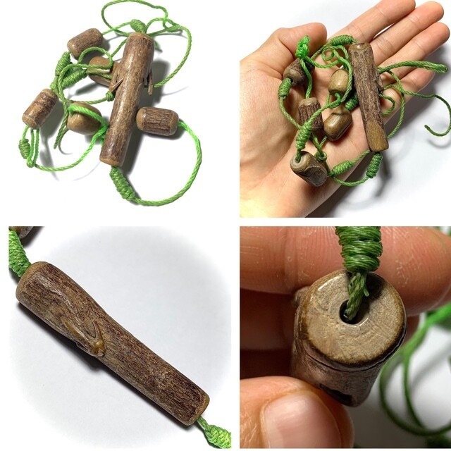 Chueak Kart Mai Paya Taw Aew Holy Treewood belt for Backache & Protection Luang Phu Maekh Wat Lam Gradan