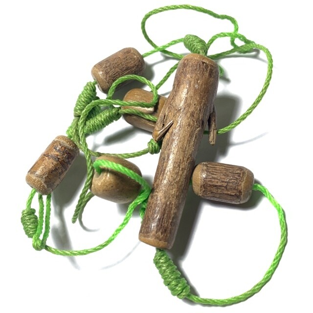 Chueak Kart Mai Paya Taw Aew Holy Treewood belt for Backache &amp; Protection Luang Phu Maekh Wat Lam Gradan