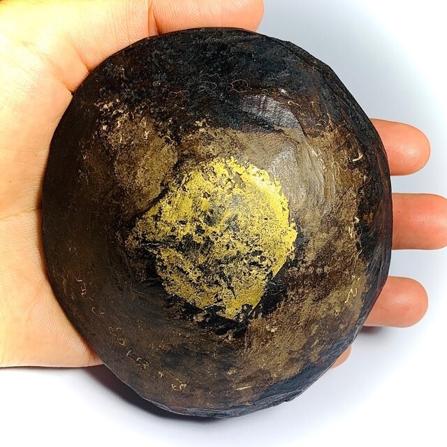 Ban Neng Khmer Boran Ancient Khmer Exhumed Bone Carving Hand Khom Spell Inscriptions 10 Cm