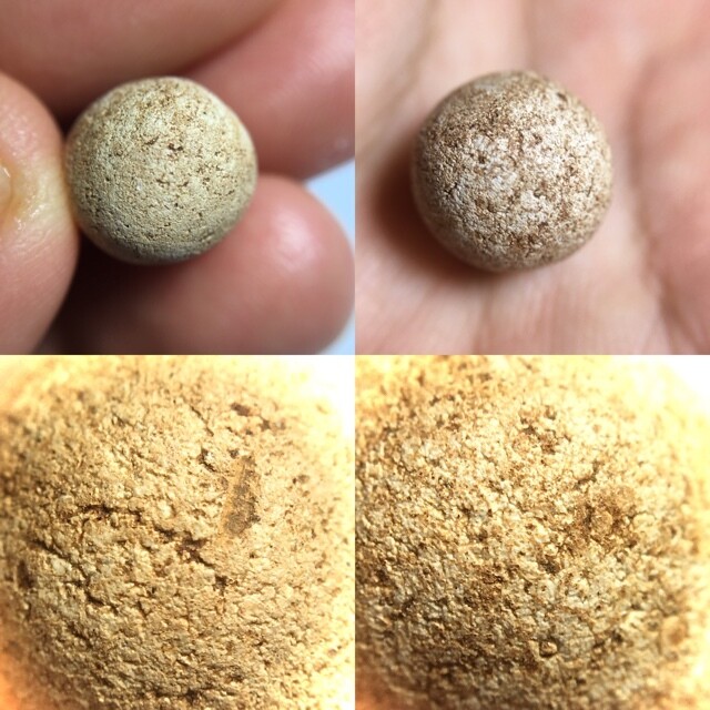 Look Om Pong Yant Grao Paetch Pim Lek 2460 BE Sacred Powder Wishing Ball Luang Por Parn Wat Bang Nom Kho