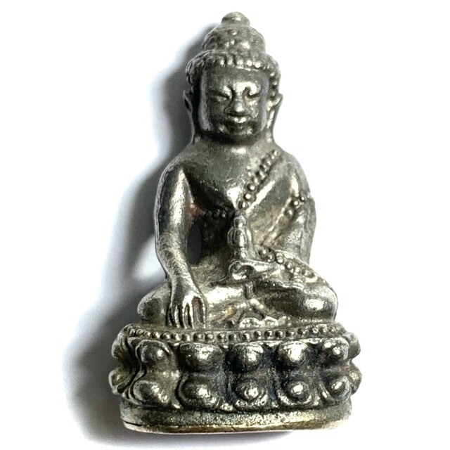 Pra Kring Chinabanchorn Nuea Boroma Putto Silver Base Code Sala &amp; Met Nga Stamps &amp; Authenticity Certificate Luang Phu Tim Wat Laharn Rai