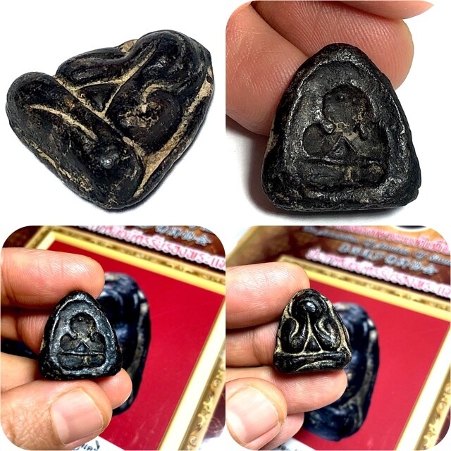 Pid Ta Hlang Baeb Nuea Pong Kala Kluk Rak Pid Tong With Authenticity Certificate Luang Phu Kaew Wat Kruea Wan