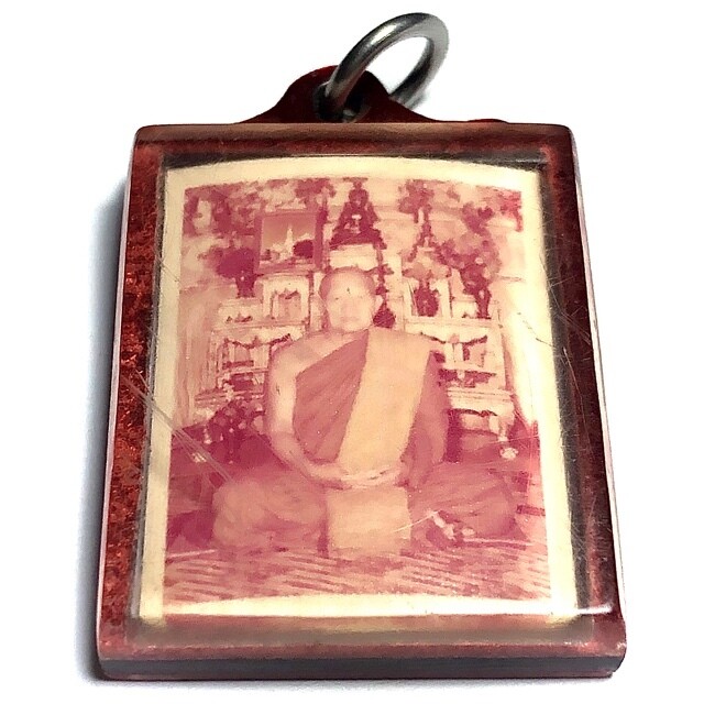 Roop Tai Nang Dto Moo Blessed Guru Monk Image 2518 BE 76th Anniversary Edition Pra Ajarn Fan Ajaro Wat Pha Udom Somporn