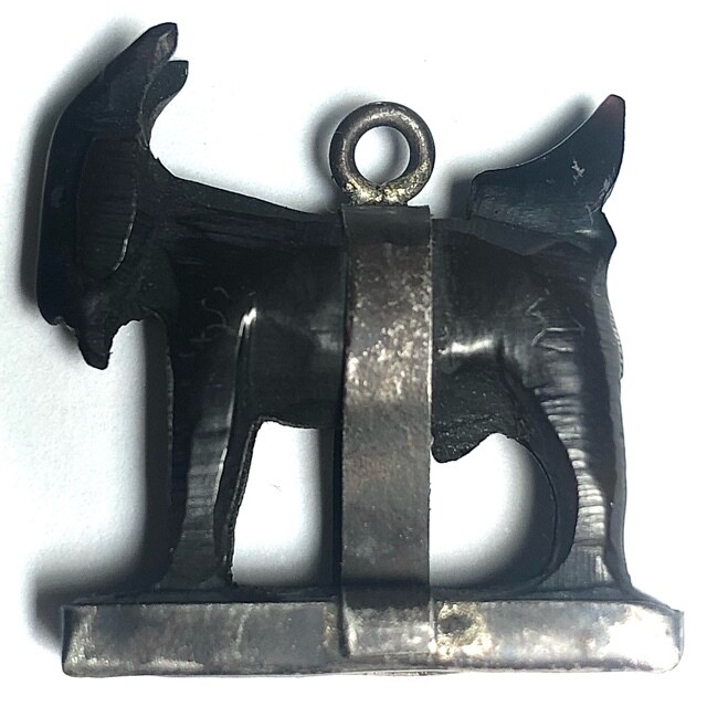 Pae Maha Lap Khao Kwai Gae Grachao Ngern Luang Por Am Wat Nong Grabork 2470 BE Carved Horn Lucky Goat