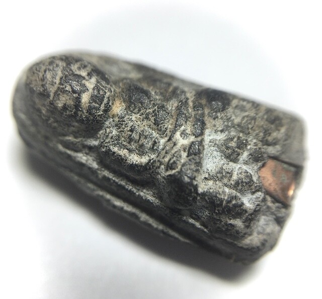 Pra Luang Por Tuad Pim Lek Fang Takrut Narai Plaeng Roop Nuea Dam 2514 BE Amulet Ajarn Nong Wat Sai Khaw