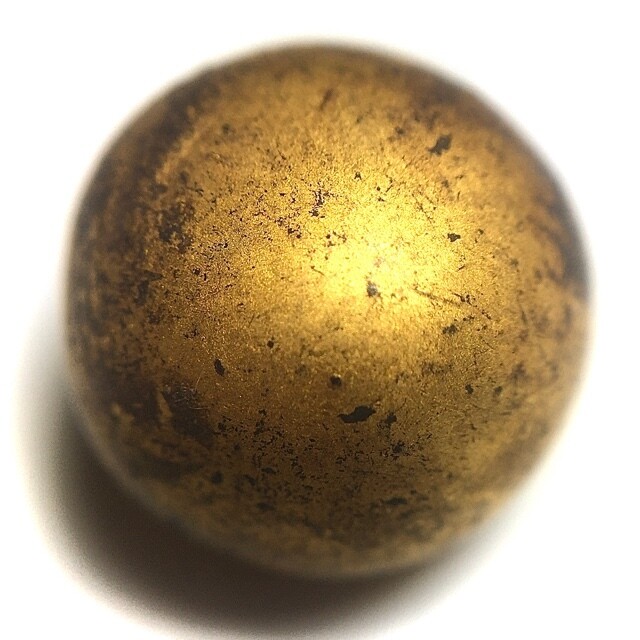 Look Om Jet Paya Chang Sarn Nuea Dam Pid Tong Sacred 2480 BE Wishing Ball Luang Por Ding Wat Bang Wua