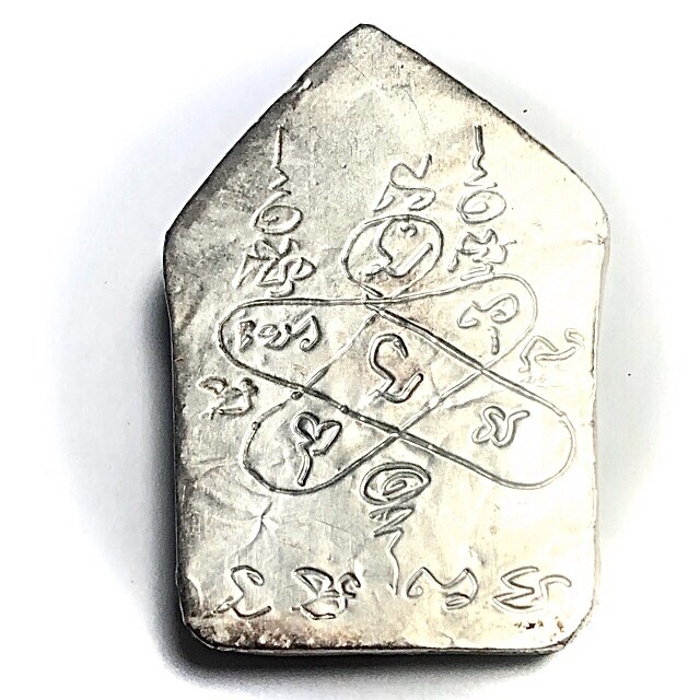 Khun Phaen Prai Kumarn 2515 Nuea Benjarongk 1st Prize Winner Solid Silver Back Face Hand Inscriptions Luang Phu Tim
