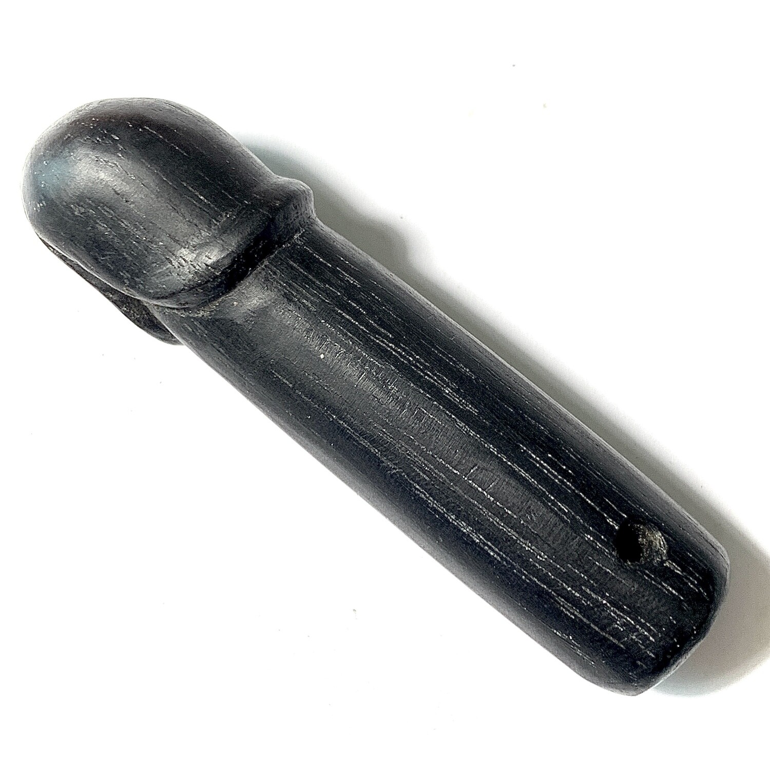 Palad Khik Nuea Mai Paya Ngiw Dam 2.5 Inches Sacred Wooden Lingam Luang Por Ee Wat Sattaheeb