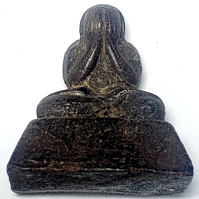 Pra Pid Ta Nuea Pong Kluk Rak Jarn Yant Putto Hand Inscribed Statuette Luang Por Dam Wat Mai Nopparam