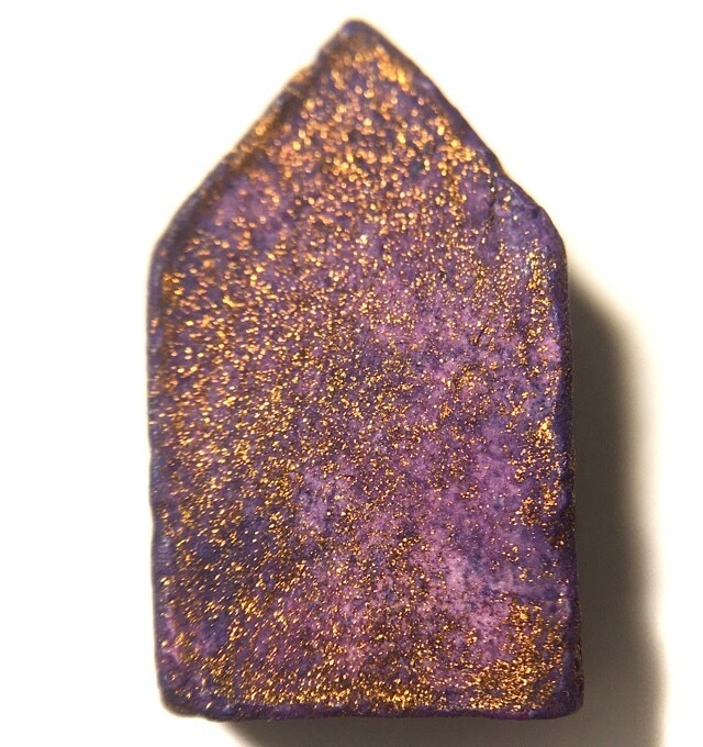 Khun Phaen Jiw Nuea Pong Prai Kumarn Tone Muang 2514 BE Purple Powders Gold Flakes Luang Phu Gaew & Luang Phu Tim Wat Laharn Rai