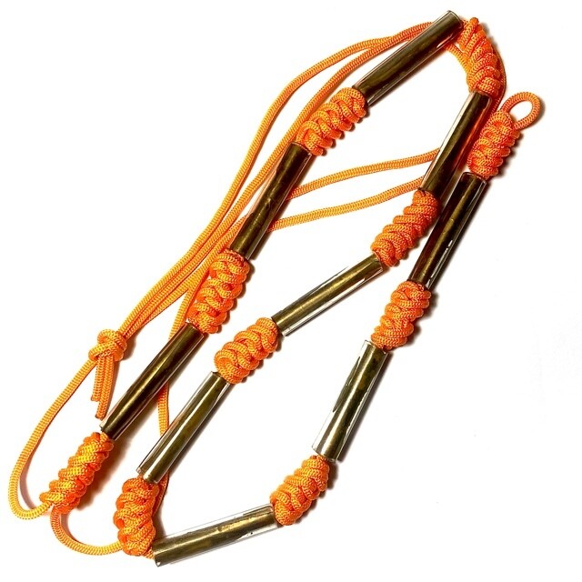 Chueak Kart Aew Takrut Gao Dork 9 Prayer Water Soaked Takrut Spells on Cord Belt  2515 BE Luang Phu Jiam Wat Nong Yaw
