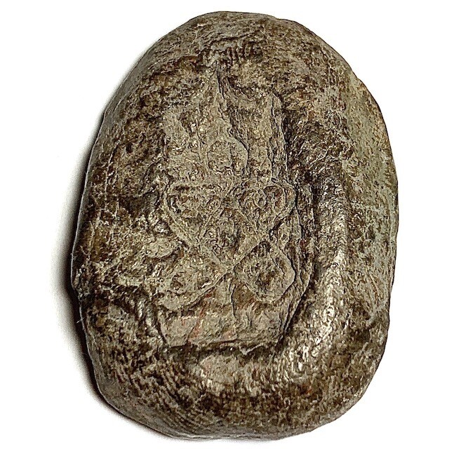 Khun Phaen Prai Kumarn Pim Bai Sema Nuea Wan Plai Dam Luang Por Tim Wat Laharn Rai Early Era Amulet with Certificate