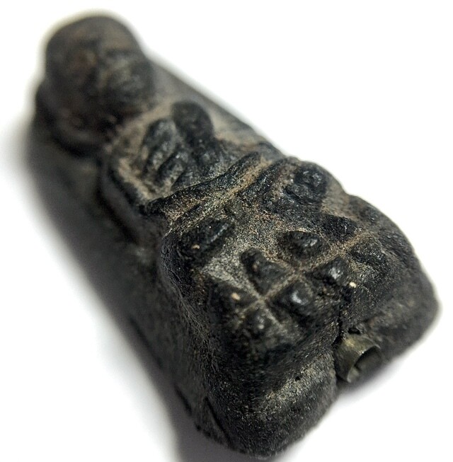 Pra Luang Por Tuad Pim Lek Fang Takrut Narai Plaeng Roop Nuea Dam 2514 BE Amulet Ajarn Nong Wat Sai Khaw