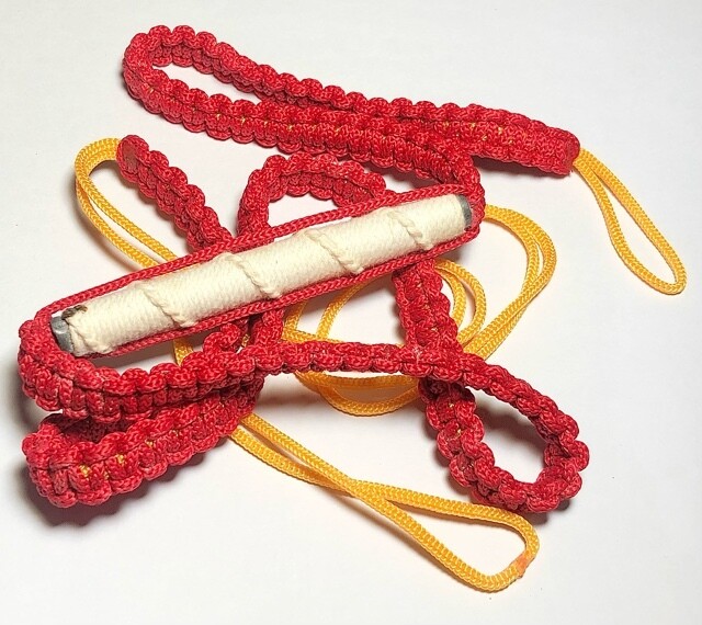 Takrut Kong Grapan Metta Nuea Takua Tone Thak Chueak 4 Inches on Cord Belt Luang Por Yid Wat Nong Jork