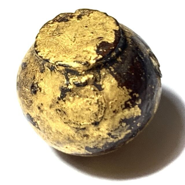 Look Om Jet Paya Chang Sarn Nuea Dam Pid Tong Sacred 2480 BE Wishing Ball Luang Por Ding Wat Bang Wua