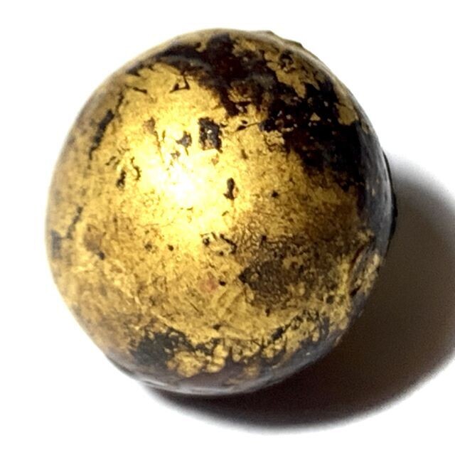 Look Om Jet Paya Chang Sarn Nuea Dam Pid Tong Sacred 2480 BE Wishing Ball Luang Por Ding Wat Bang Wua