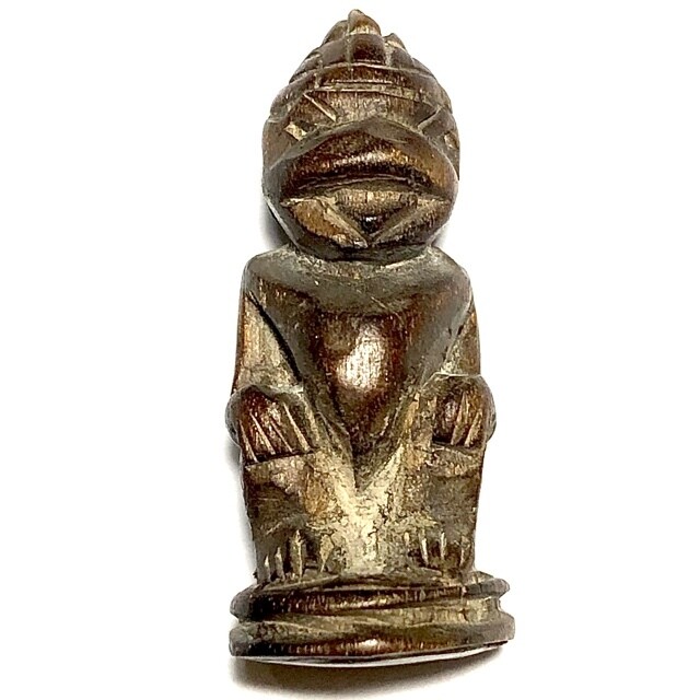 Hanuman Mai Gae Pim Hnaa Krabi Sord Takrut Hand Carved with Takrut Insert Early Era Luang Por Sun Wat Sala Gun