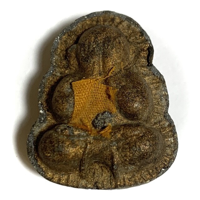 Pra Pid Ta Pong Prai Kumarn Pim Jumbo Dtid Jiworn Fang Chin Aathan Hlang Yant with Authenticity Certificate Luang Phu Tim Wat Laharn Rai