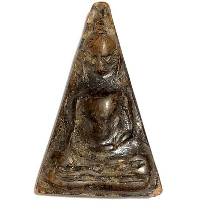 Pra Pong Supan Pim Hnaa Gae Kru Wat Pra Sri Ratana Mahatat 700+Year Old Ancient Benjapakee Amulet & Authenticity Certificate