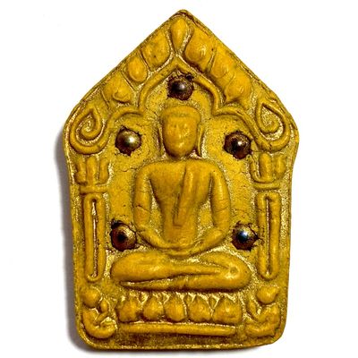 Khun Phaen Prai Kumarn Pim Yai Niyom 2nd Prize Winner Nuea Wan Dork Tong 5 Chanuan Beads &amp; Authenticity Certificate Luang Phu Tim