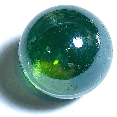 Look Gaew Sarapat Neuk 2520 BE Magic Crystal Ball (Green) Luang Por Ruesi Ling Dam Wat Ta Sung
