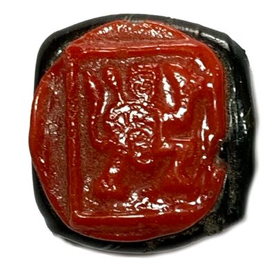 4 Armed Hanuman Nuea Krang 2485 BE Red Black Sacred Herbal Resins Luang Por Opasi Asrom Bang Mot